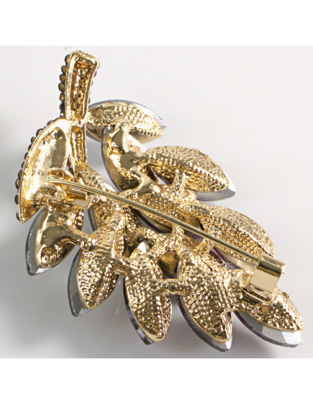 BROSZKA BROSZA FIOLETOWA GAŁĄZKA KWIAT   LOLITA AKCESORIA