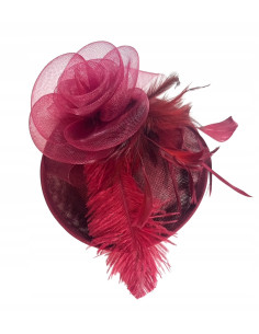 STROIK na GŁOWĘ Z OZDOBĄ TOCZEK FASCYNATOR Z PIÓRAMI...