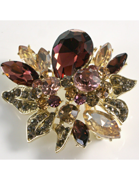 BROSZKA BROSZA  BORDOWY BUKIET KWIATÓW KWIATY KWIAT  LOLITA AKCESORIA