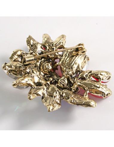 BROSZKA BROSZA NIEBIESKI ZIELONY  BUKIET...