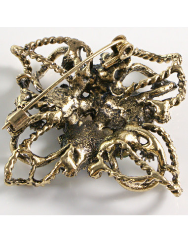 BROSZKA BROSZA KOLOROWY MEDALION WIKTORIAŃSKI...