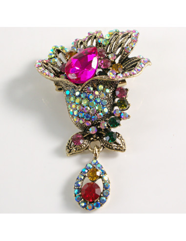 BROSZKA BROSZA KOLOROWY BUKIET RÓG OBFITOŚCI...