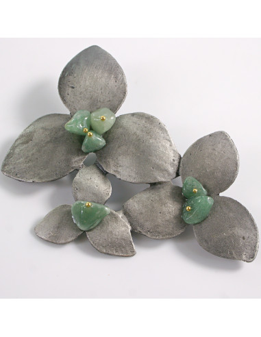 KLASYCZNA BROSZKA BROSZA GALERYJNA  TRZY KWIATY...