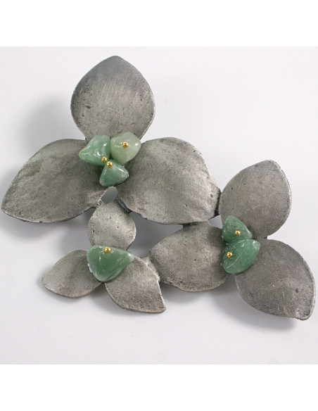 KLASYCZNA BROSZKA BROSZA GALERYJNA  TRZY KWIATY  Lolita Accessories