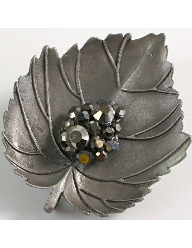 KLASYCZNA BROSZKA BROSZA GALERYJNA LIŚĆ LISTEK...