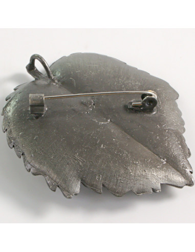 KLASYCZNA BROSZKA BROSZA GALERYJNA LIŚĆ LISTEK...