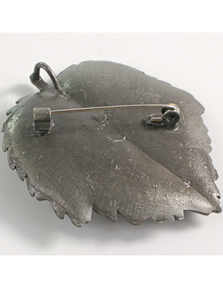 KLASYCZNA BROSZKA BROSZA GALERYJNA LIŚĆ LISTEK Lolita Accessories