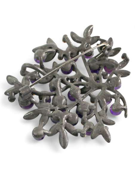 KLASYCZNA BROSZKA BROSZA GALERYJNA FIOLETOWE DRZEWKO   Lolita Accessories