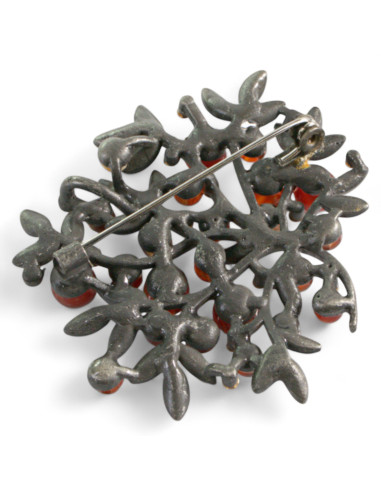 KLASYCZNA BROSZKA BROSZA GALERYJNA BRĄZOWE...