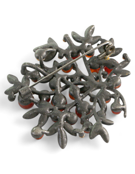 KLASYCZNA BROSZKA BROSZA GALERYJNA BRĄZOWE DRZEWKO  Lolita Accessories