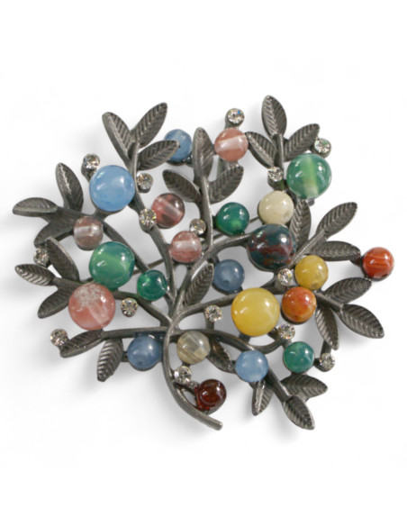 KLASYCZNA BROSZKA BROSZA GALERYJNA  ZIELONE DRZEWKO  Lolita Accessories