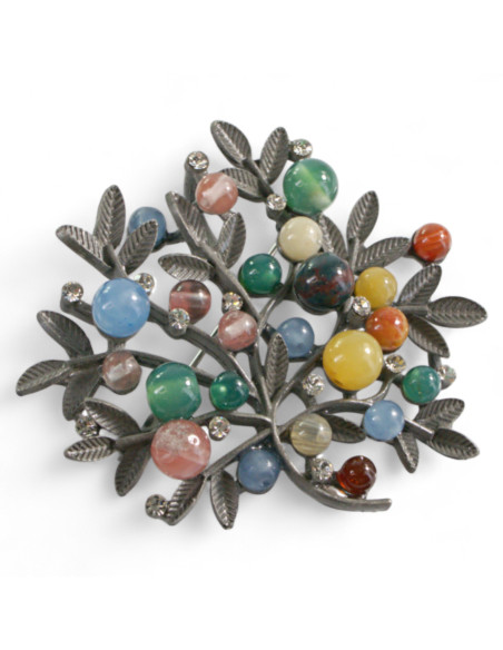 KLASYCZNA BROSZKA BROSZA GALERYJNA  ZIELONE DRZEWKO  Lolita Accessories