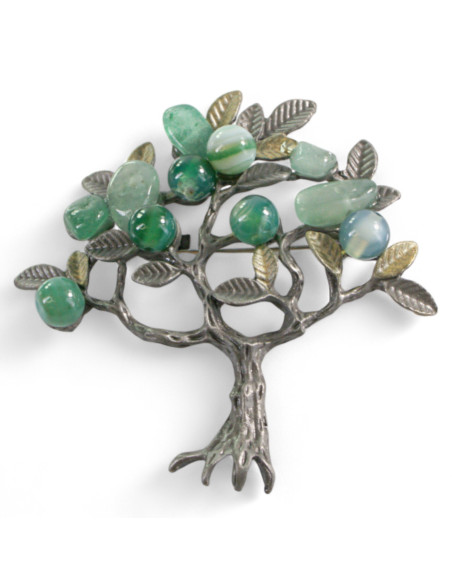 KLASYCZNA BROSZKA BROSZA GALERYJNA  ZIELONE DRZEWKO  Lolita Accessories