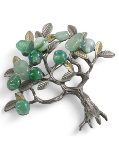 KLASYCZNA BROSZKA BROSZA GALERYJNA  ZIELONE...