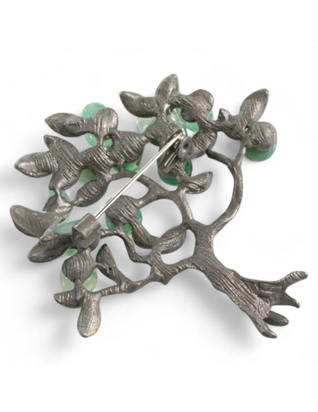 KLASYCZNA BROSZKA BROSZA GALERYJNA  ZIELONE DRZEWKO  Lolita Accessories
