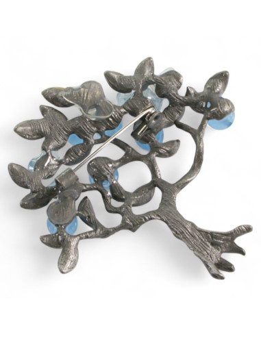 KLASYCZNA BROSZKA BROSZA GALERYJNA NIEBIESKIE...