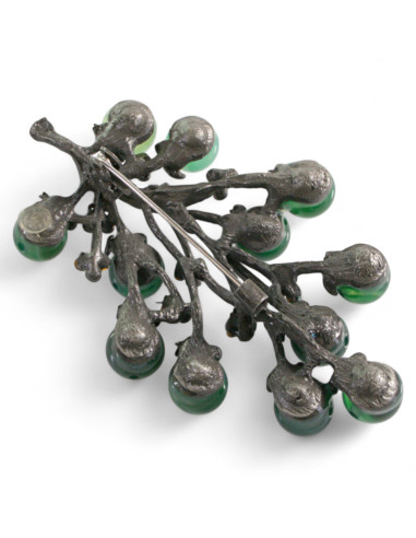 KLASYCZNA BROSZKA BROSZA GALERYJNA  ZIELONE...