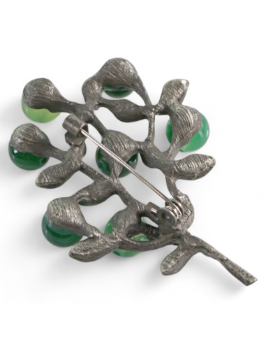 KLASYCZNA BROSZKA BROSZA GALERYJNA  ZIELONA...