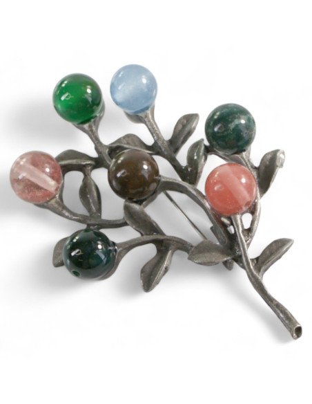 KLASYCZNA BROSZKA BROSZA GALERYJNA KOLOROWA GAŁĄZKA  Lolita Accessories