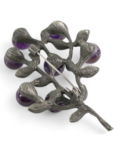KLASYCZNA BROSZKA BROSZA GALERYJNA FIOLETOWA...