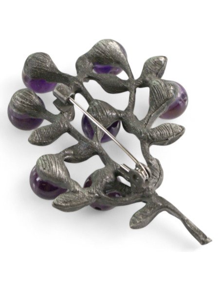 KLASYCZNA BROSZKA BROSZA GALERYJNA FIOLETOWA GAŁĄZKA  Lolita Accessories