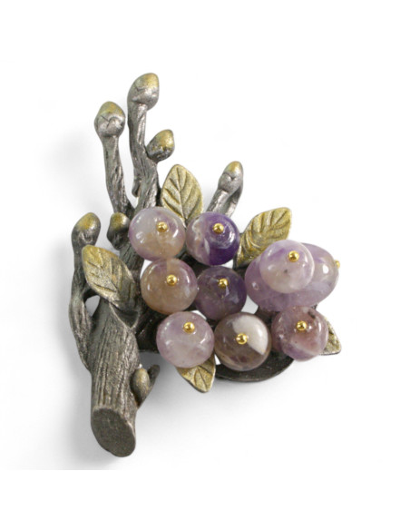 KLASYCZNA BROSZKA BROSZA GALERYJNA RÓŻOWA GAŁĄZKA  Lolita Accessories