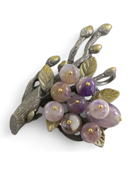 KLASYCZNA BROSZKA BROSZA GALERYJNA RÓŻOWA GAŁĄZKA  Lolita Accessories