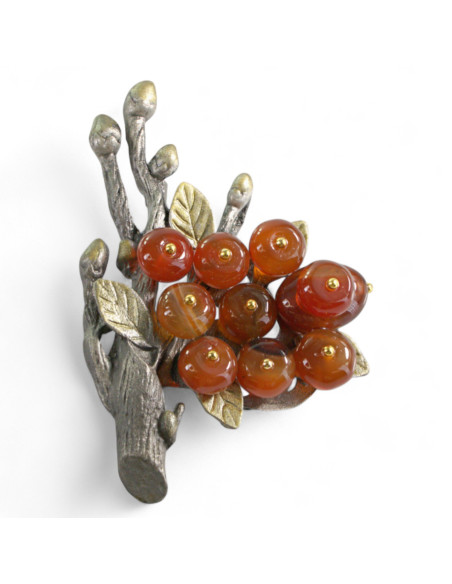 KLASYCZNA BROSZKA BROSZA GALERYJNA BRĄZOWA  GAŁĄZKA  Lolita Accessories