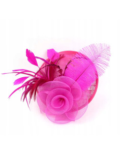 STROIK na GŁOWĘ Z OZDOBĄ TOCZEK FASCYNATOR Z PIÓRAMI...