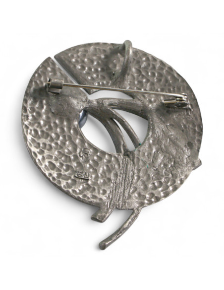 KLASYCZNA BROSZKA BROSZA GALERYJNA ROZETA Z PERŁĄ  Lolita Accessories