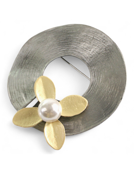 KLASYCZNA BROSZKA BROSZA GALERYJNA ROZETA Z KWIATEM Lolita Accessories