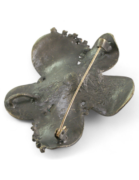 KLASYCZNA BROSZKA BROSZA GALERYJNA ROZETA KWIA Z PERŁĄ Lolita Accessories