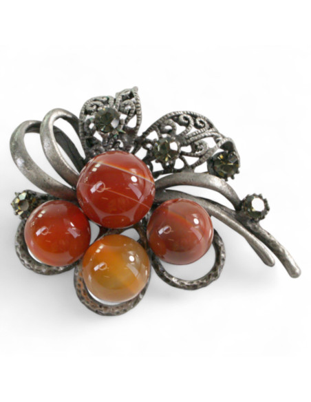 BROSZKA BROSZA GALERYJNA BRĄZOWA WIĄZANKA Lolita Accessories