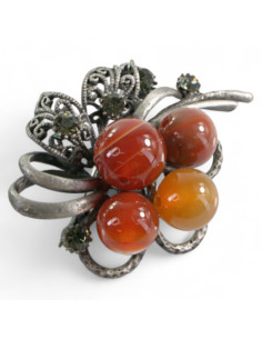 BROSZKA BROSZA GALERYJNA BRĄZOWA WIĄZANKA Lolita Accessories 2