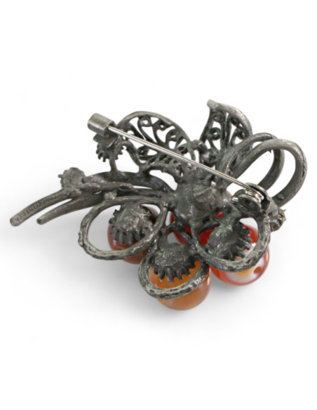 BROSZKA BROSZA GALERYJNA BRĄZOWA WIĄZANKA Lolita Accessories