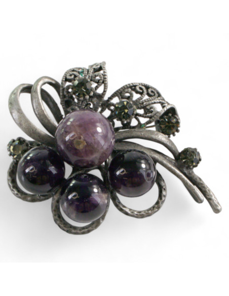 BROSZKA BROSZA GALERYJNA FIOLETOWA WIĄZANKA Lolita Accessories