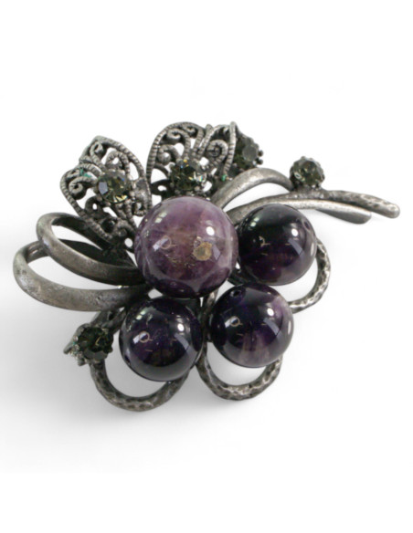 BROSZKA BROSZA GALERYJNA FIOLETOWA WIĄZANKA Lolita Accessories