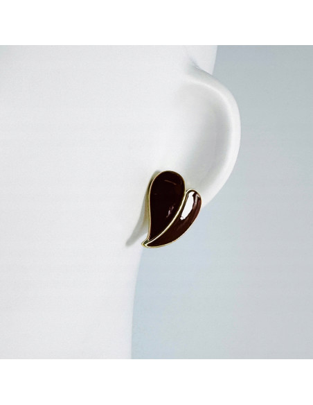 Kolczyki SERCE SERDUSZKO BOHO Lolita Accessories srebrny sztyft 925 BRĄZ