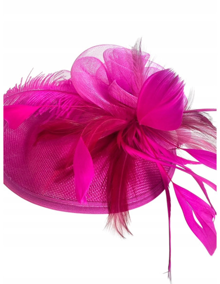 STROIK na GŁOWĘ Z OZDOBĄ TOCZEK FASCYNATOR Z PIÓRAMI Lolita AKCESORIA