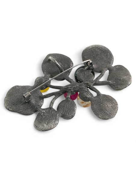 BROSZKA BROSZA GALERYJNA DUŻY KWIAT XL z KAMIENIAMI  Lolita Accessories