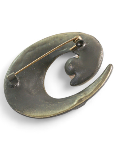 BROSZKA BROSZA GALERYJNA DUŻY ZAWIJAS Z MIODOWĄ...