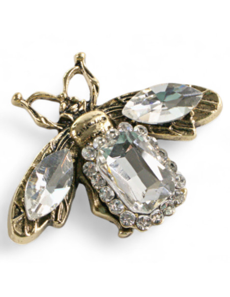 BROSZKA BROSZA OZDOBNA MUCHA CRYSTAL OWAD  Lolita Accessories