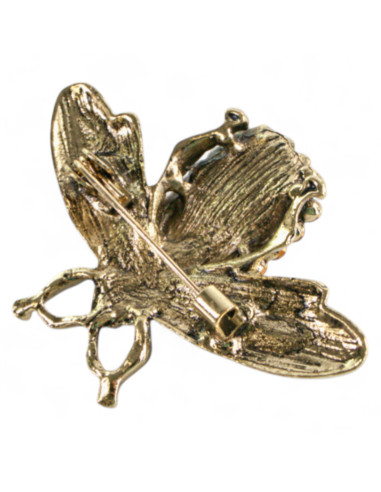 BROSZKA BROSZA OZDOBNA MUCHA CRYSTAL OWAD...