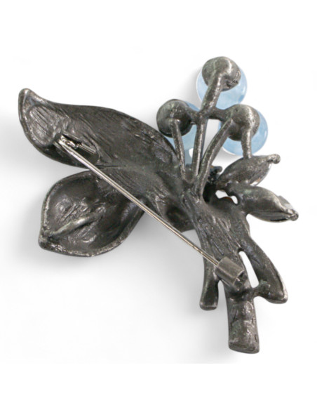 BROSZKA BROSZA WIĄZANKA BUKIET NIEBIESKI  LOLITA AKCESORIA