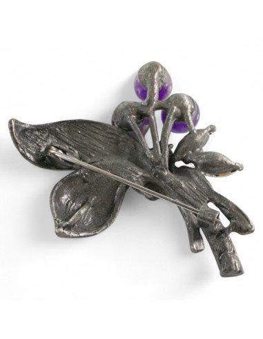 BROSZKA BROSZA WIĄZANKA BUKIET FIOLETOWY LOLITA...