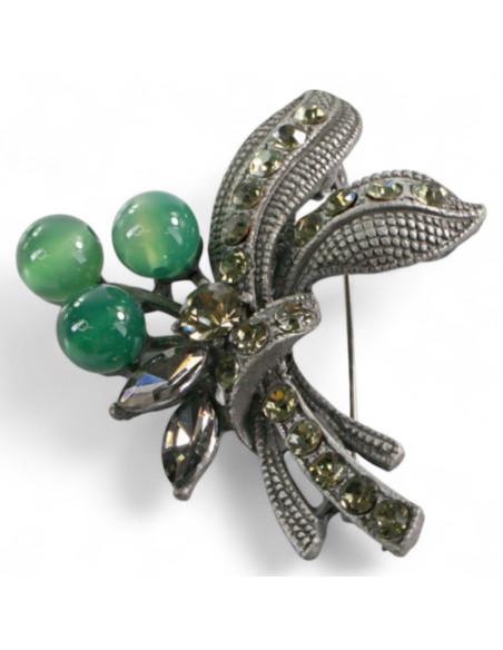 BROSZKA BROSZA WIĄZANKA BUKIET ZIELONY LOLITA AKCESORIA