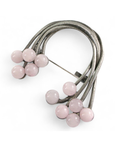 BROSZKA BROSZA ZAWIJAS z RÓŻOWĄ JARZĘBINĄ...