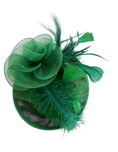 STROIK na GŁOWĘ Z OZDOBĄ TOCZEK FASCYNATOR Z PIÓRAMI Lolita AKCESORIA