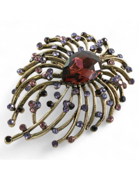 BROSZKA BROSZA MEDUZA Z BRĄZOWYM OCZKIEM LOLITA AKCESORIA