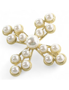 BROSZKA BROSZA KRZYŻ KAWALERSKI Z PERŁAMI LOLITA AKCESORIA 2